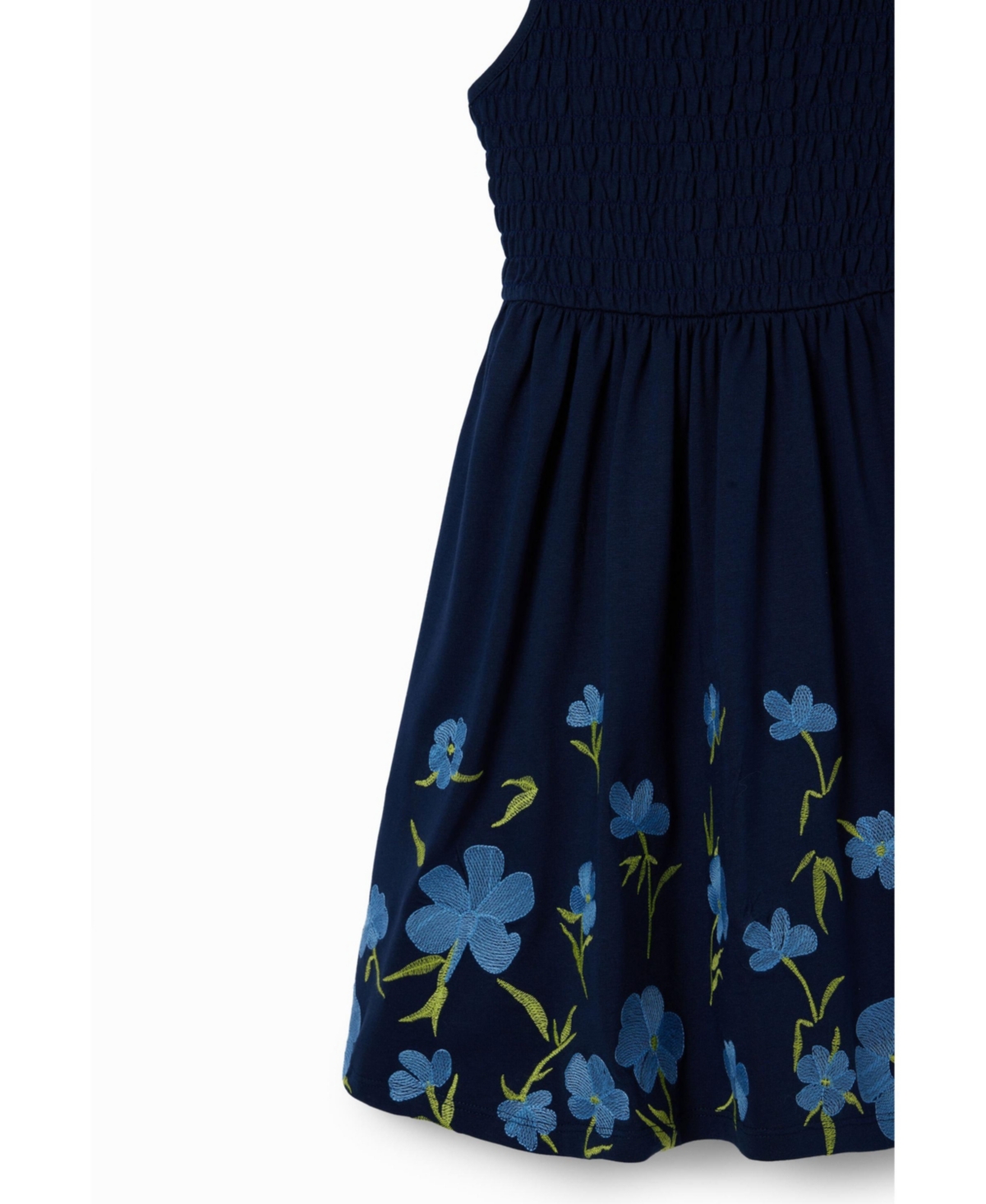 Desigual Girls Girls's Strappy floral embroidery dress