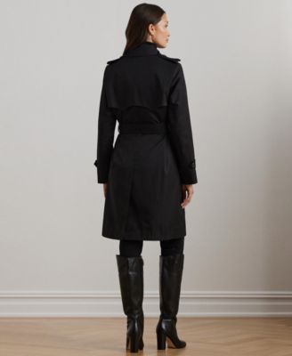 Women's Belted Water-Resistant Trench Coat