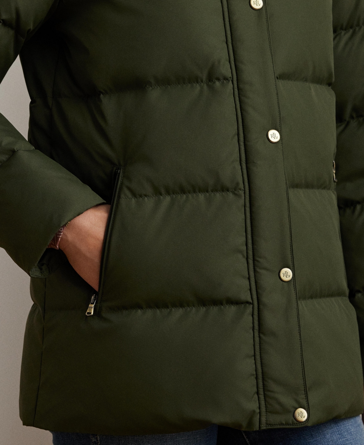 Ralph Lauren Women's Faux-fur Hooded Puffer Coat In Multi