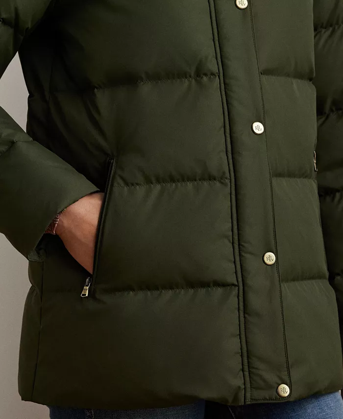 Women's Faux-Fur Hooded Puffer Coat - thumbnail 10