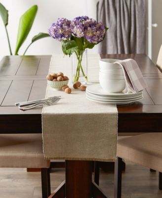 Design Imports Fine Ribbed Table Runner 13x72 inches