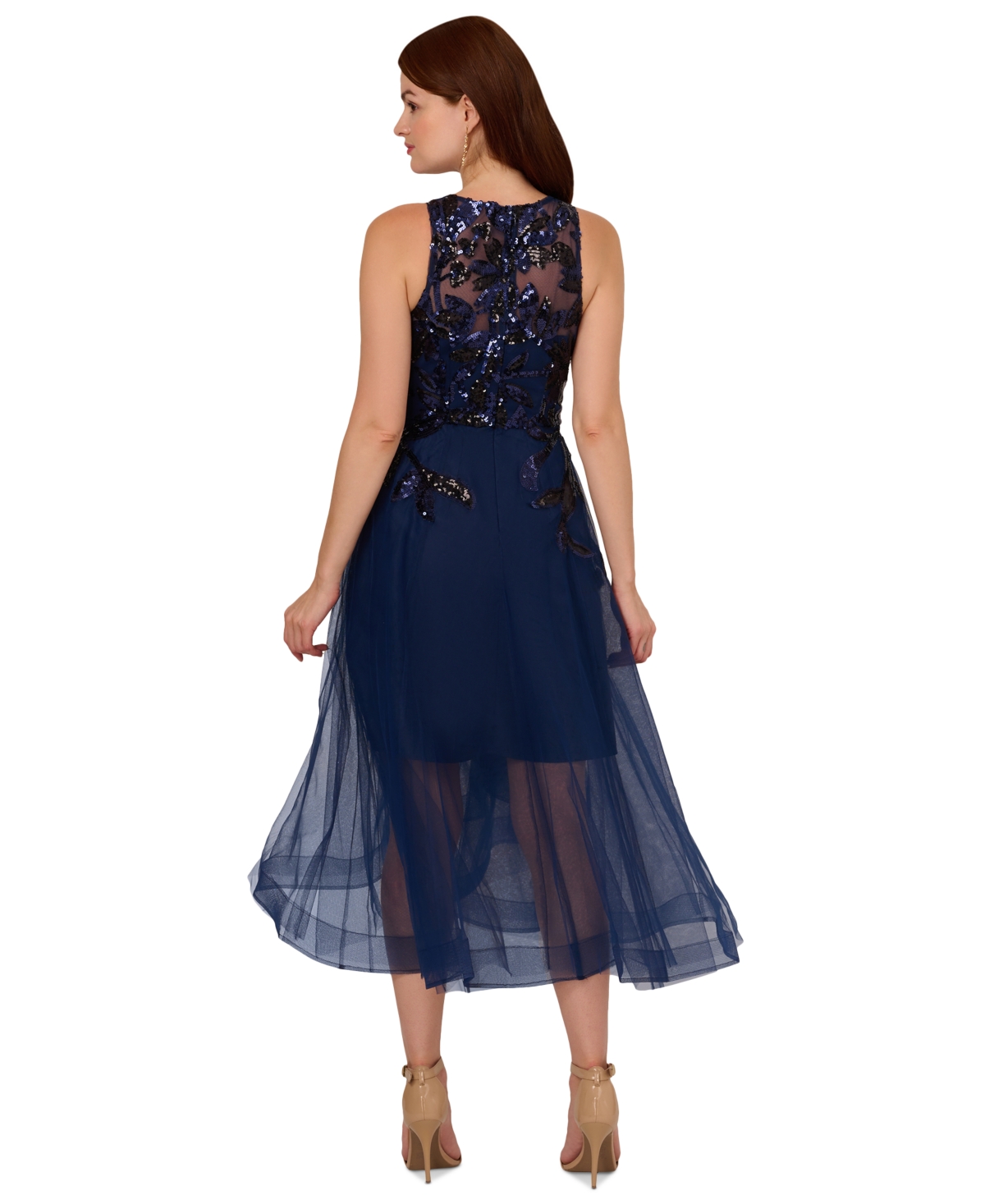 Adrianna papell black high low dress online