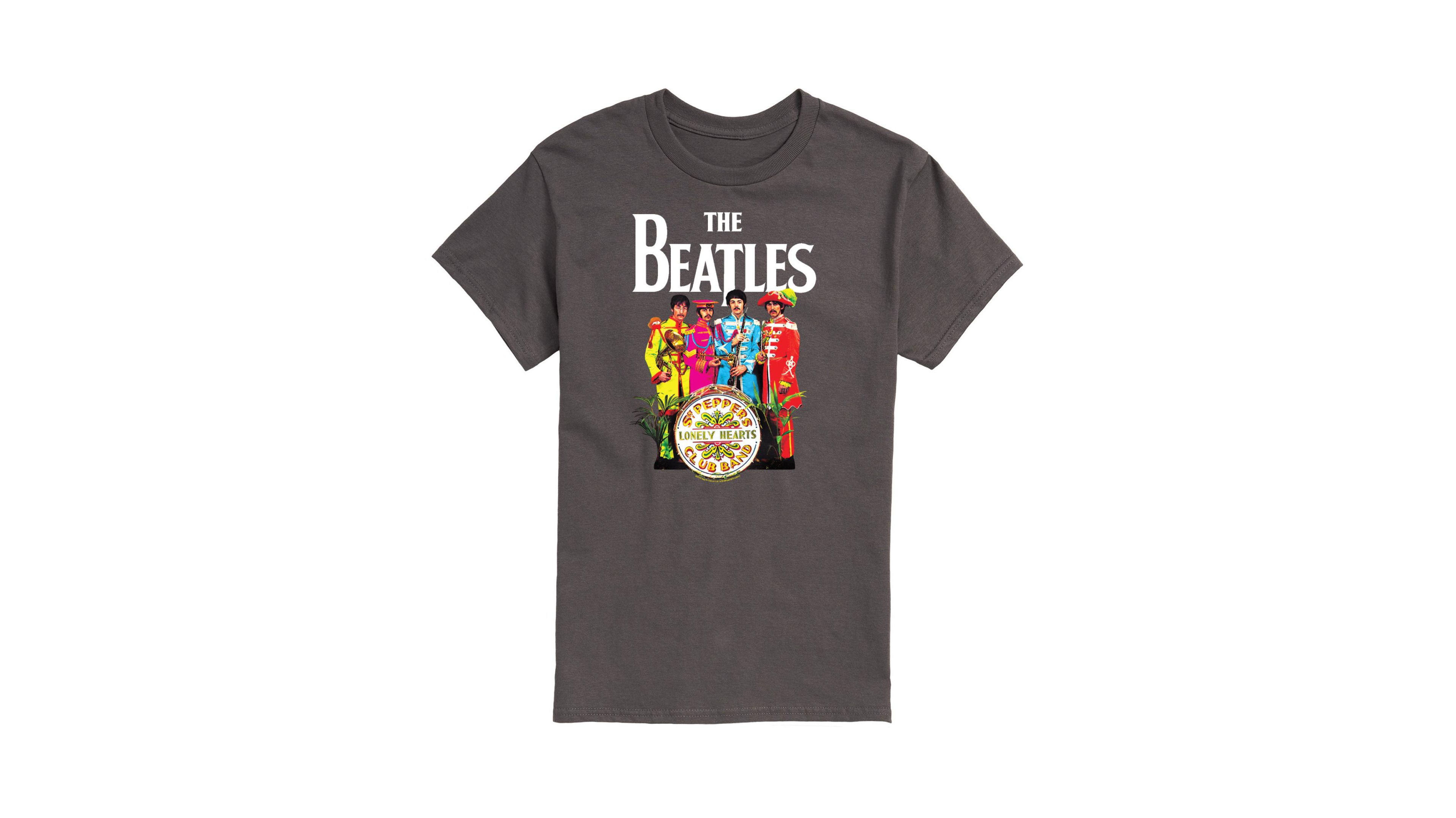 Hybrid Apparel The Beatles Group Logo Short Sleeve Tee