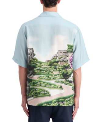 SCOTCH & SODA Men's Printed Relaxed-Fit Short-Sleeve Shirt - Macy's