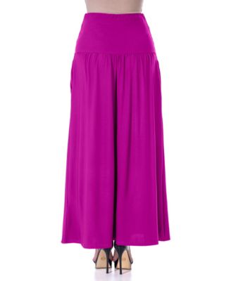Women's Foldover with Pockets Maxi Skirt