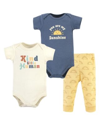 Hudson Baby Baby Boys Hudson Cotton Bodysuit and Pant Set - Kind human short sleeve 20$