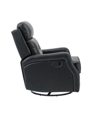  Beatriz 28.74" Wide Genuine Leather Swivel Rocker Recliner
