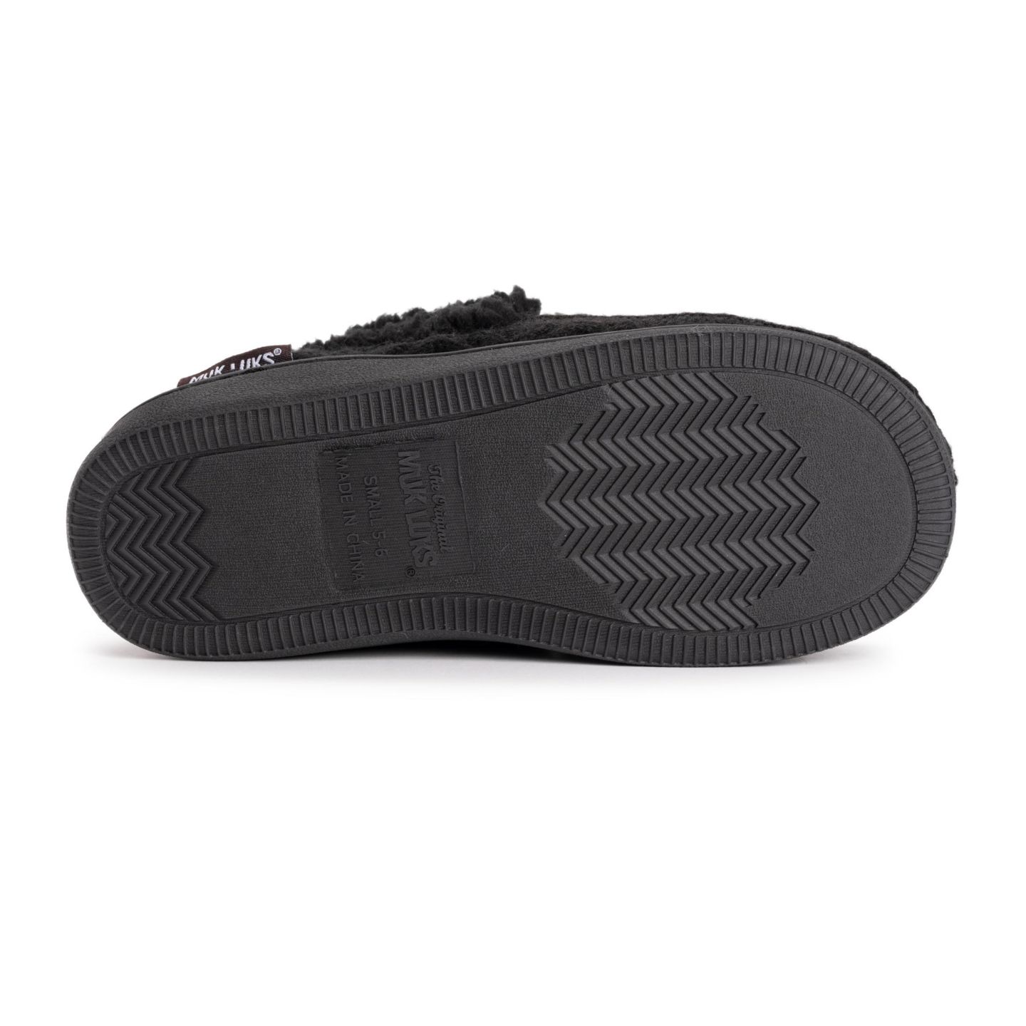 Женские тапочки MUK LUKS Anais Moccasin Slippers, цвет: Чёрный — фото 4