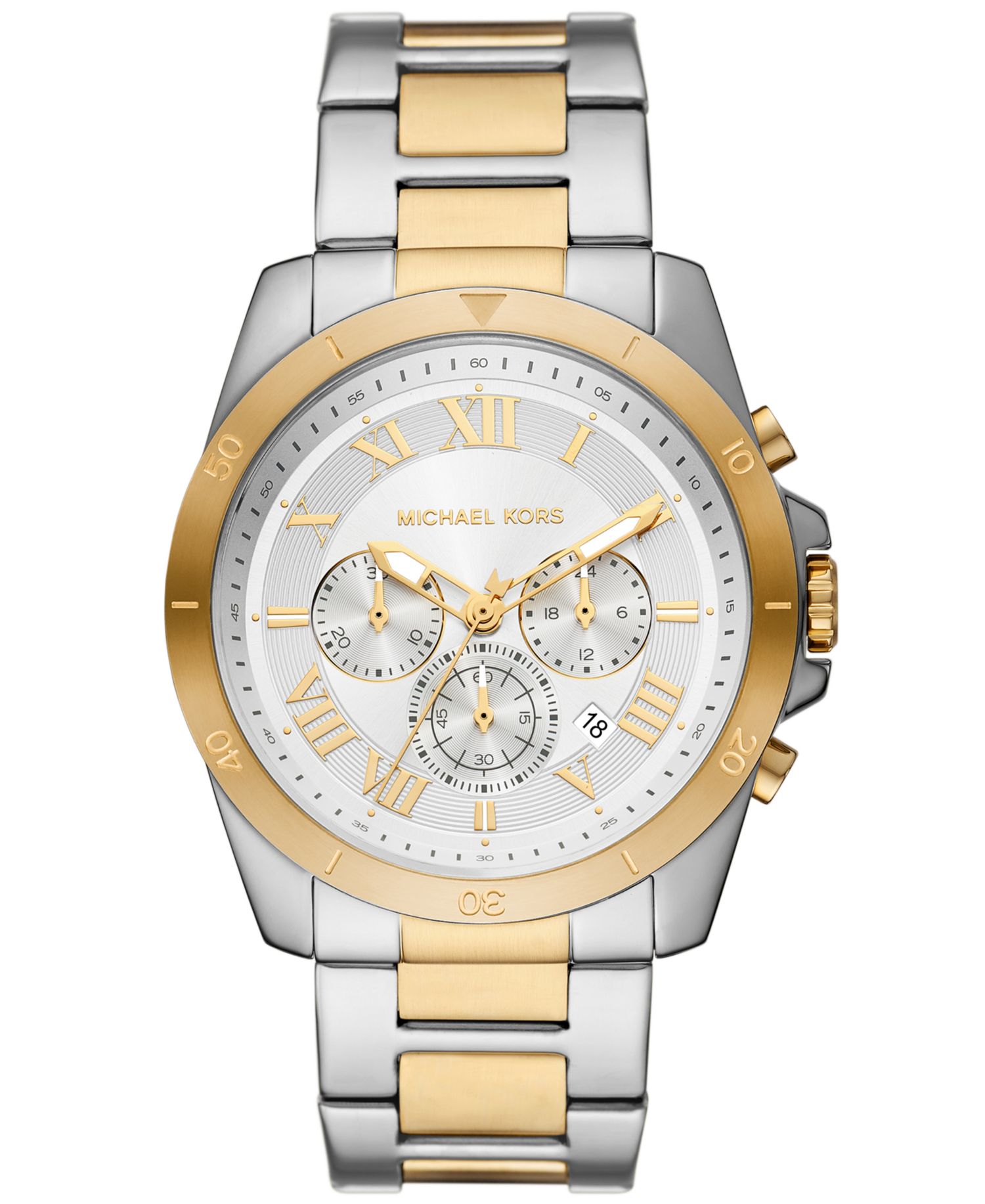 Мужские двухцветные часы Alek Chronograph из нержавеющей стали диаметром 44 мм
