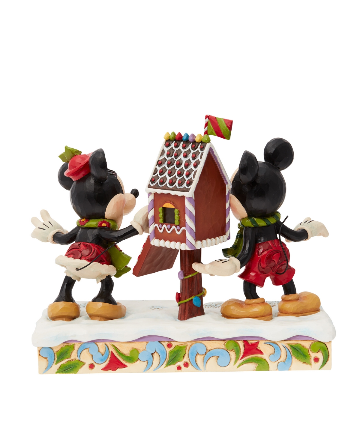 Jim Shore Disney Traditions Mickey And Minnie Mailing Letters Figurine In Multi