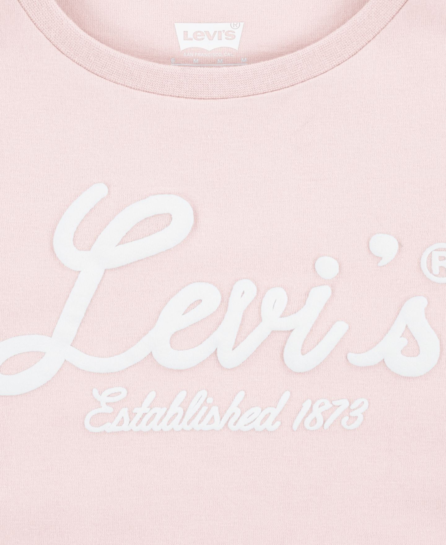 Футболка Levi's Script Logo Graphic T-Shirt для девочек-малышей, цвет: Яркий белый — фото 5