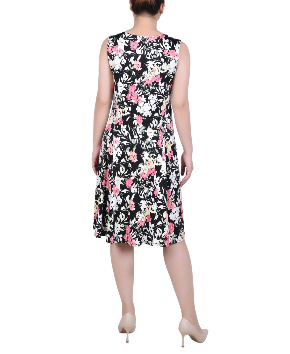 Ny Collection Sleeveless Tank Dress In Pink Serenity