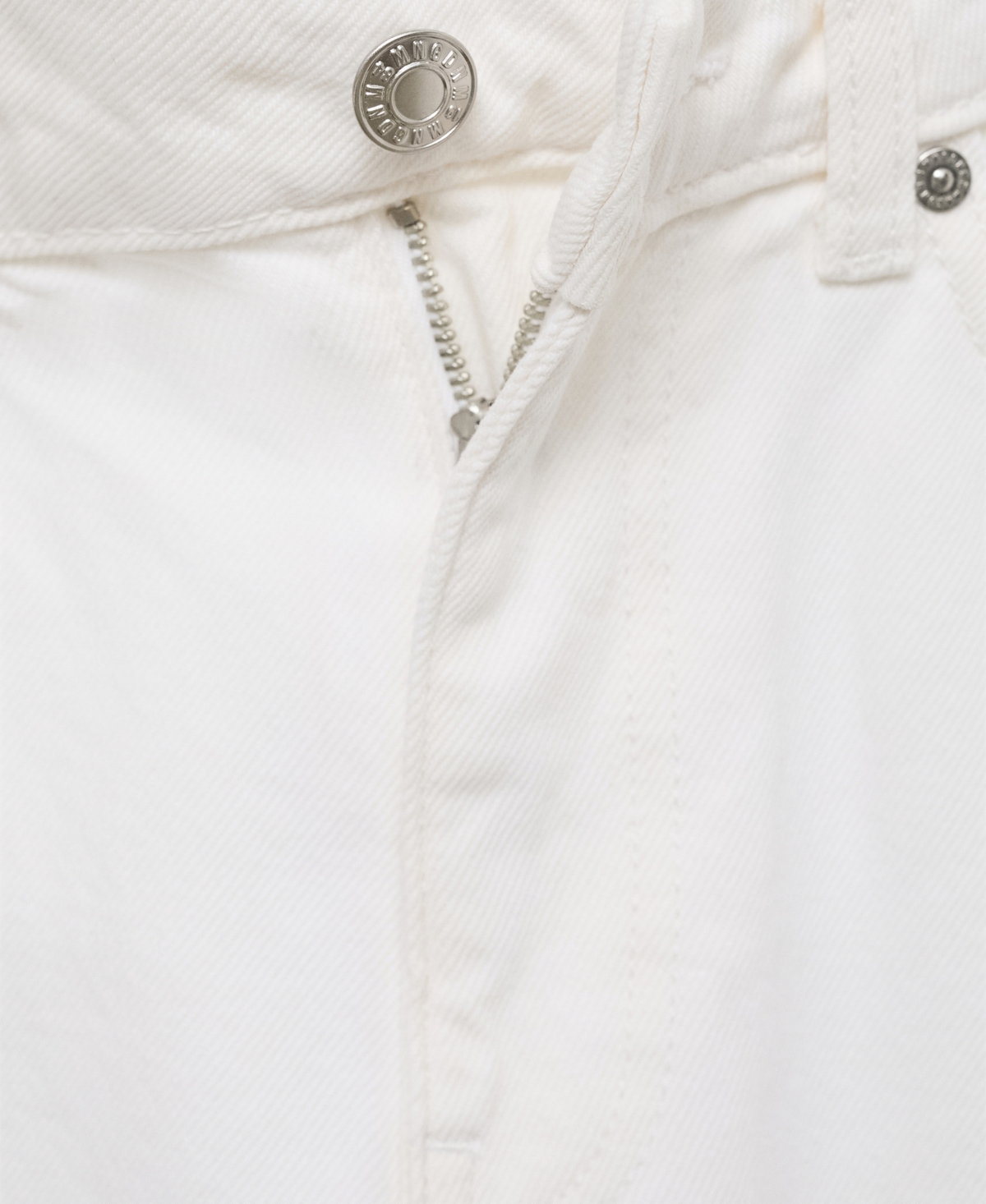 Mango Women's Straight-fit Cropped Jeans In White