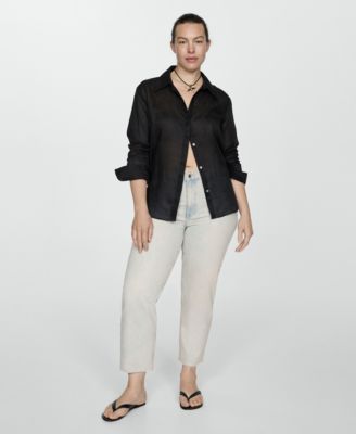 Women's Straight-Fit Cropped Jeans