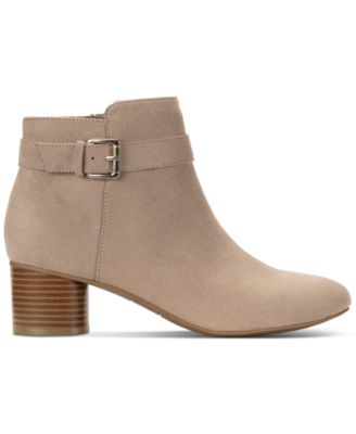 Women's Ariella Block Heel Buckle Dress Booties, Created for Macy's