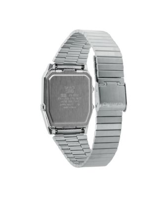 Unisex Silver Tone Stainless Steel Watch, 32.1mm, AQ800E-7A2VT