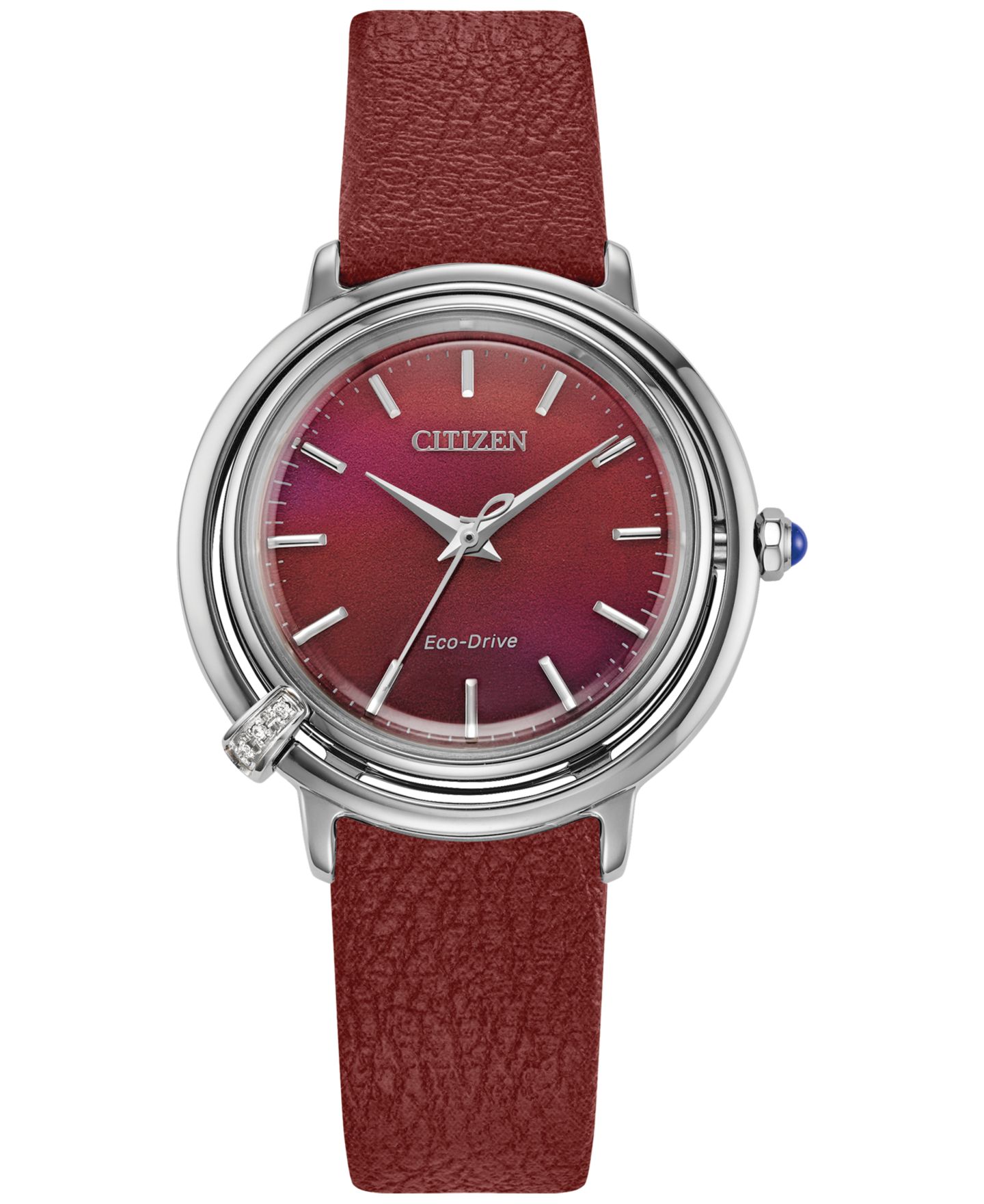 Женские часы Citizen Eco-Drive L Arcly с бриллиантом на стальном браслете, 31 мм — фото 4