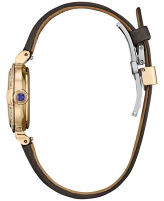 Eco-Drive Women's Diamond (1/6 ct. t.w.) Rose Gold-Tone Stainless Steel Bracelet Watch 26mm