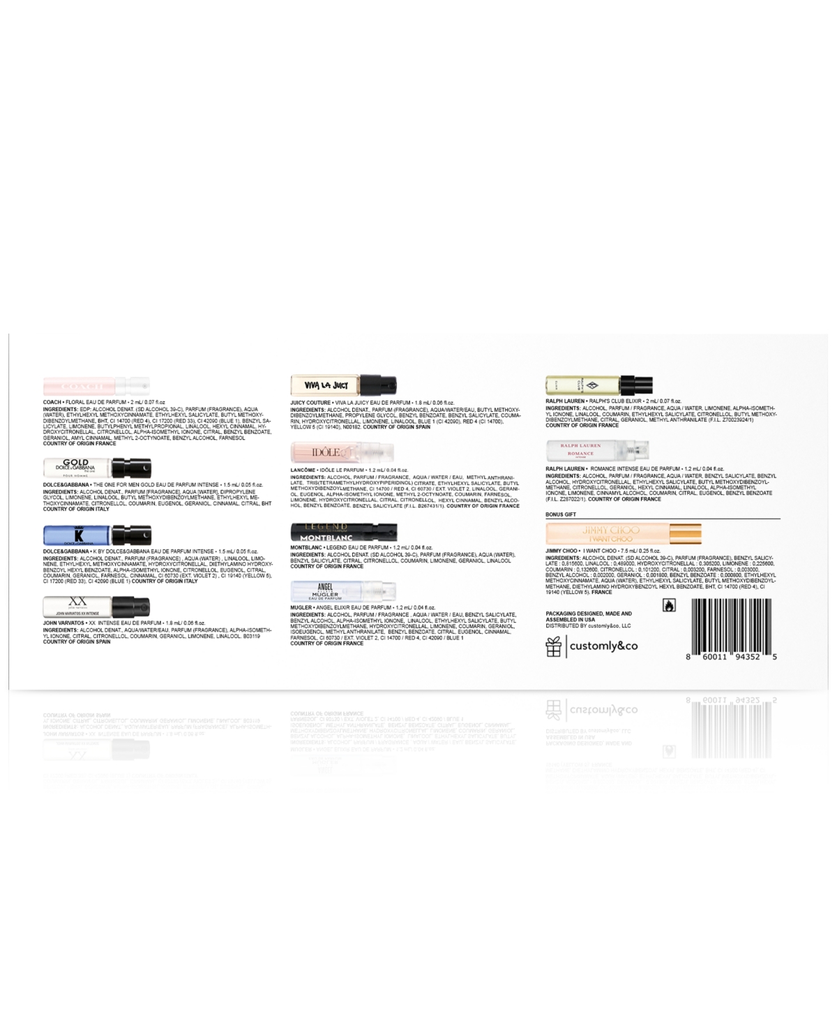 CREATED FOR MACY'S 11-PC. MACY'S FAVORITE SCENTS FRAGRANCE SAMPLER WITH TRAVEL SPRAY FOR HIM & HER, EXCLUSIVELY AT MACY 
