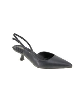 Women's Kittie Kitten Heel Sling Back Pumps
