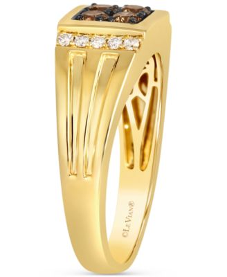 Men's Chocolate Diamond & Nude Diamond Ring (1/2 ct. t.w.) in 14k Gold