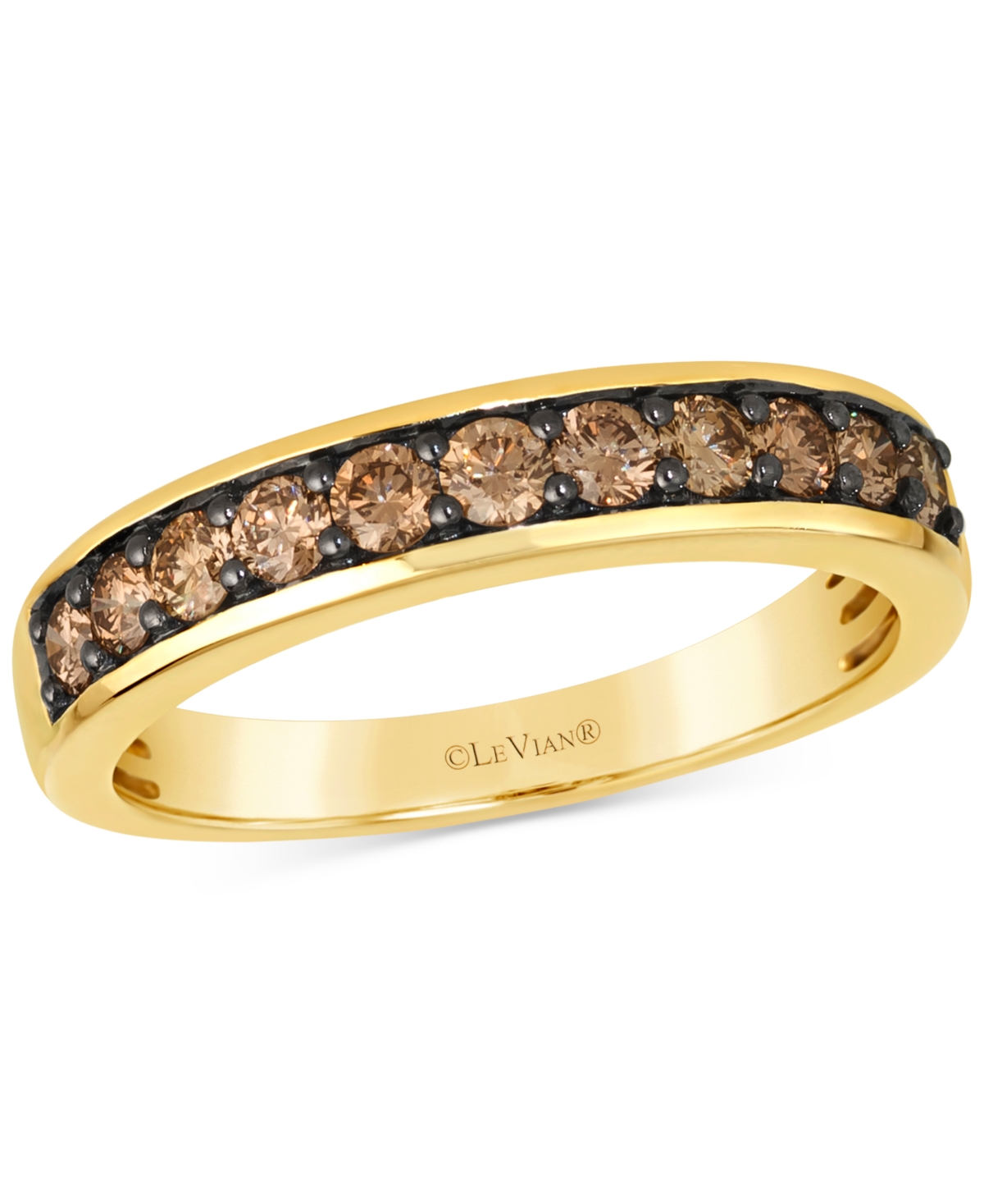 Le Vian Chocolatier Men's Chocolate Diamond Band (7/8 Ct. T.w.) In 14k Gold In No Color