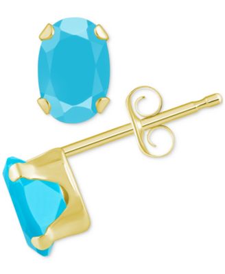 Macy's turquoise earrings discount