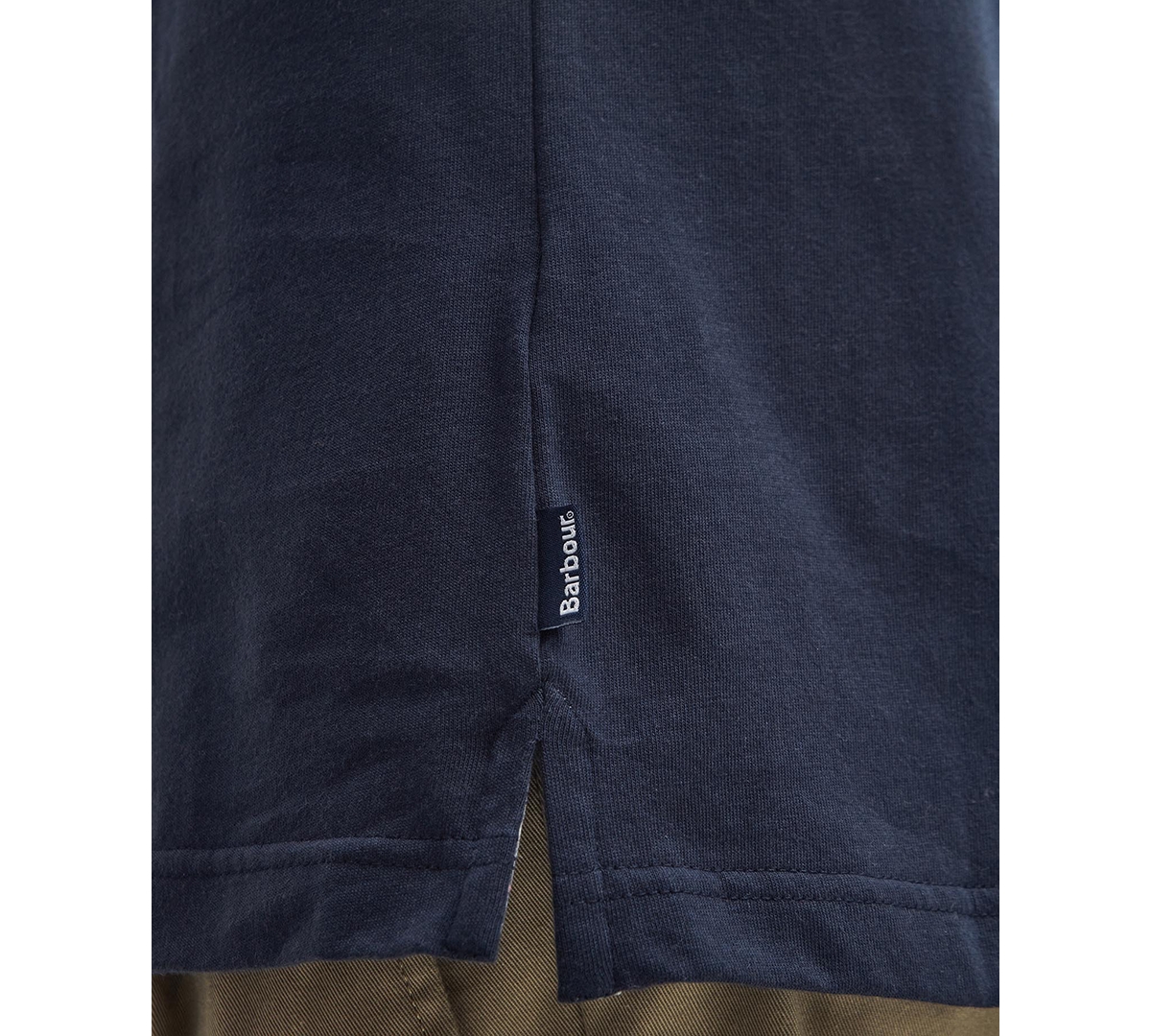 Barbour Men's Corpatch Long-Sleeve Polo Shirt -blue