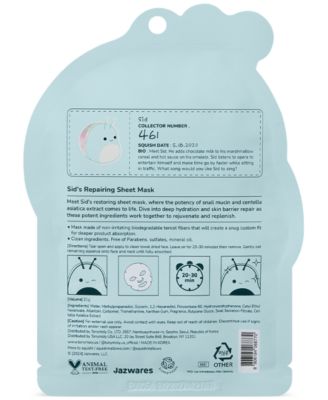 Squishmallow Sid Repairing Sheet Mask