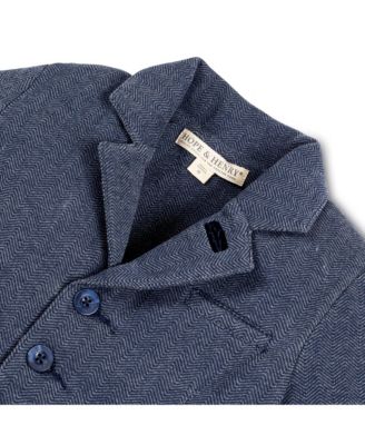 Big Girls Dressy Knit Jacquard Riding Blazer