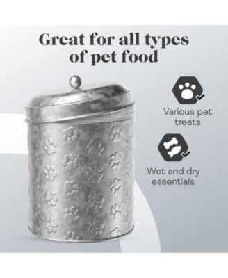 Puppy Paws Metal Food Canister, Medium, 104 oz.