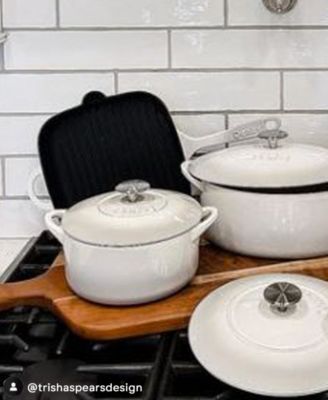 Natural Canvas 10 Inch Cast Iron Grill Pan