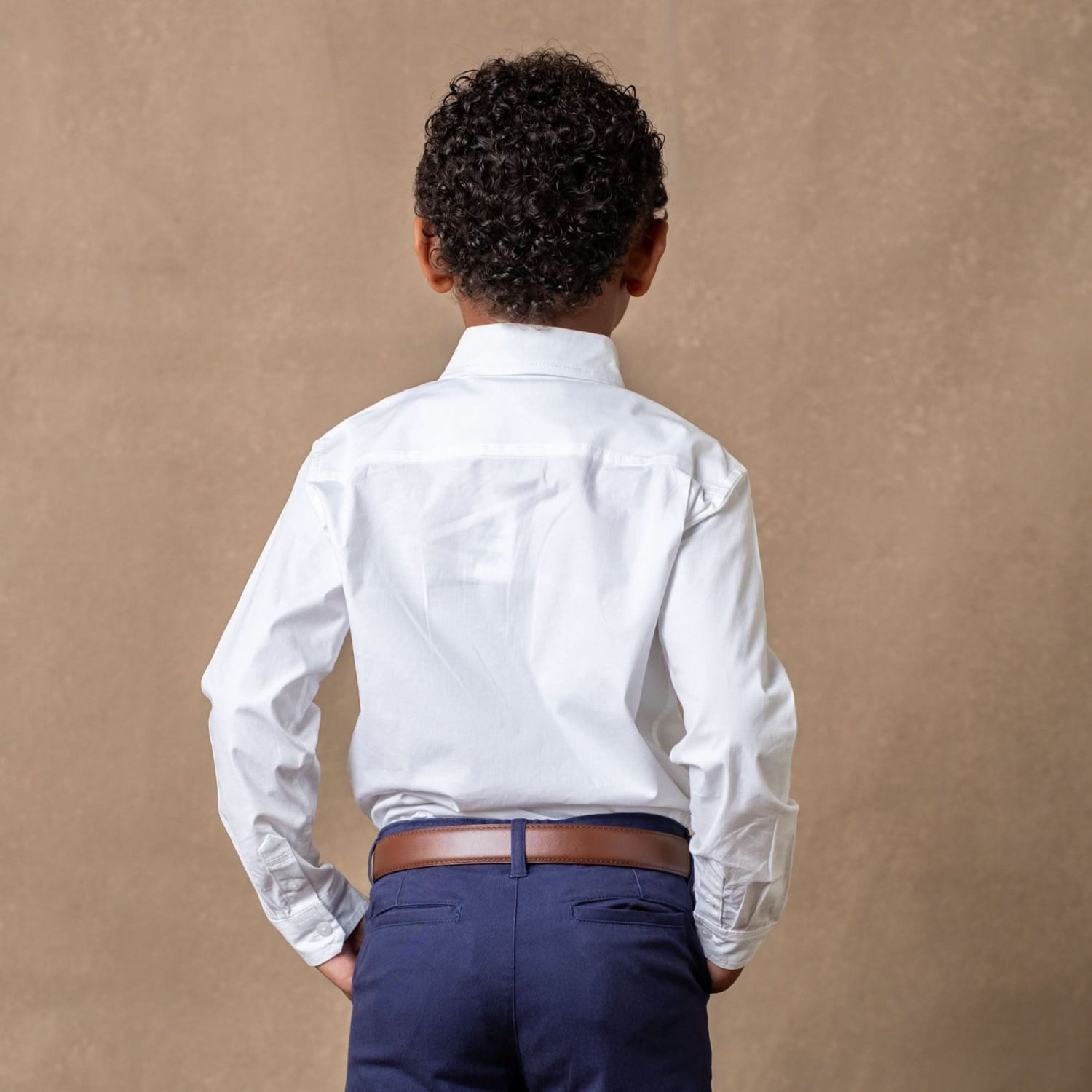 Hope and Henry Boys' Poplin Button Down Shirt, Kids