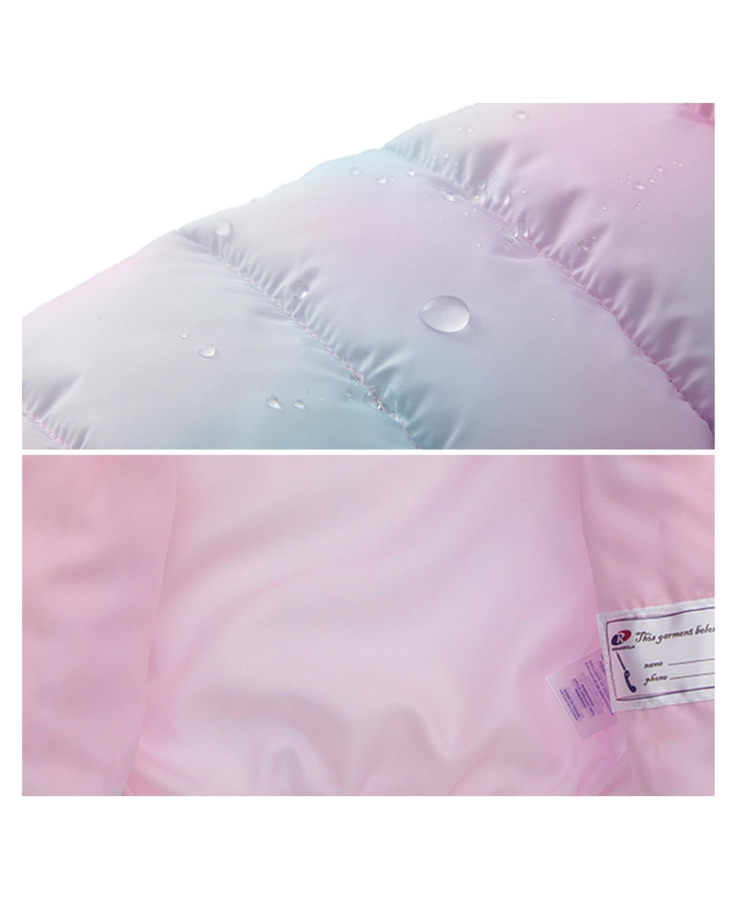 Куртка Rokka&Rolla Lightweight Puffer Jacket 2T-4T для девочек-малышей, цвет: Нежно-розовый — фото 9