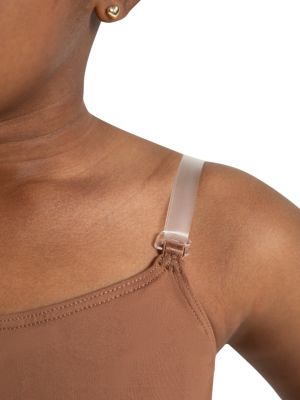 Juniors' Camisole Leotard w/ Clear Transition Straps - Girls