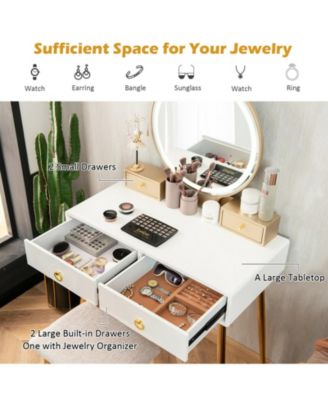 Vanity Table Set with Mirror