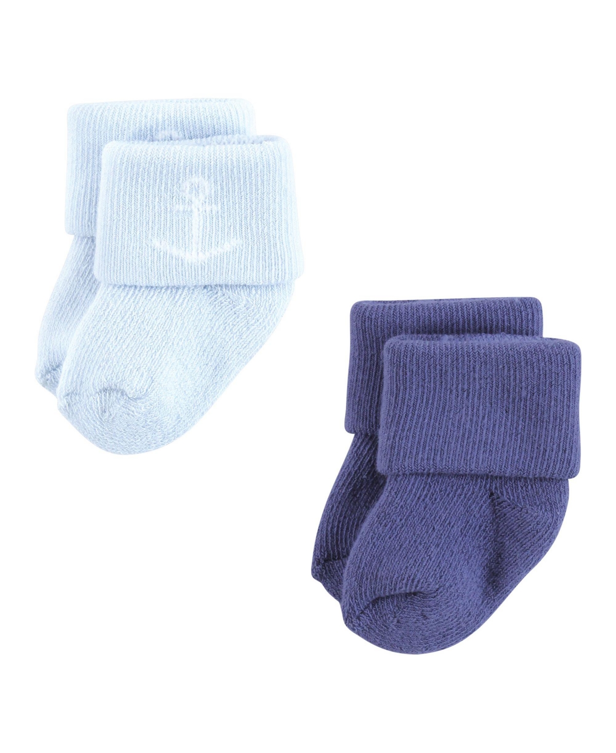 Hudson Baby Baby Boys Cotton Rich Newborn and Terry Socks,- Gray whale