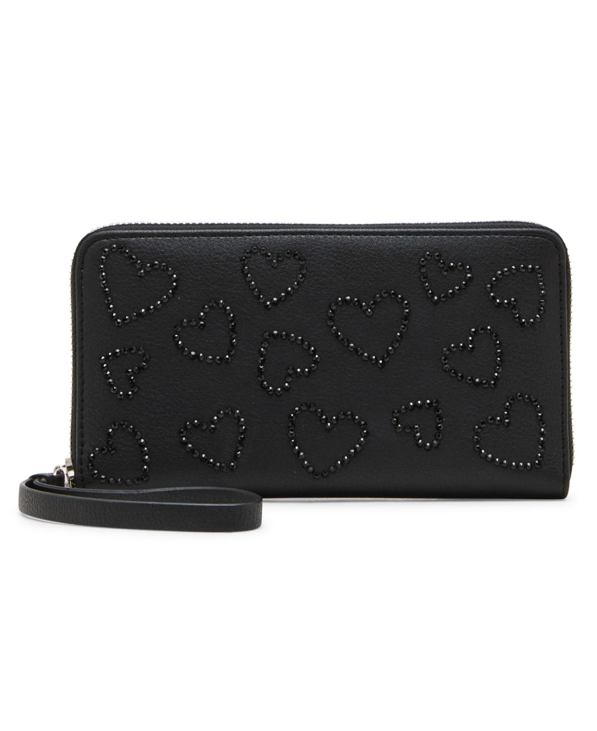 Bella Embellished Heart Wallet - Rose