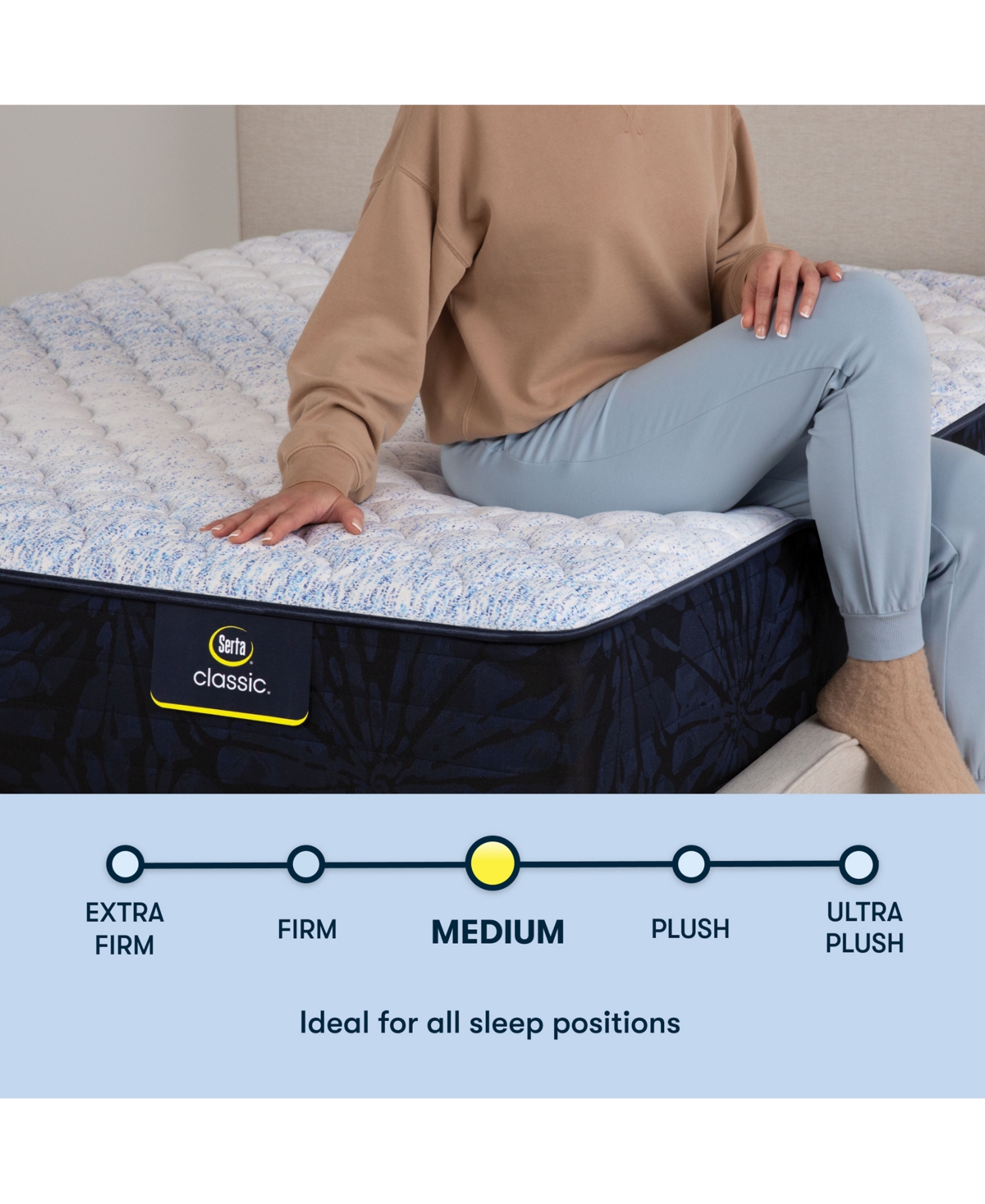 Serta Classic Alden 11.5" Medium Mattress In No Color