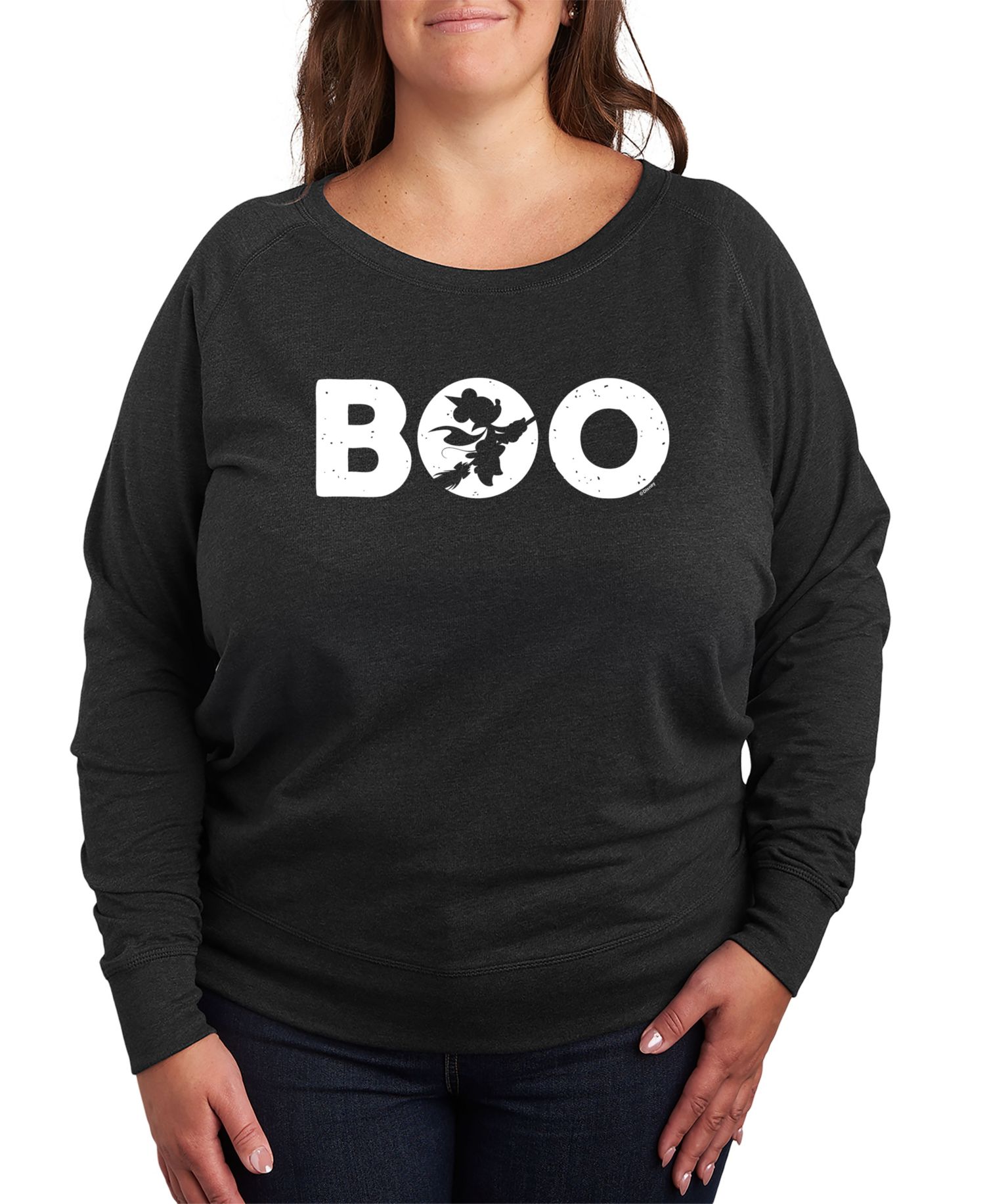 Trendy Disney Boo Pullover Plus Size Graphic T-shirt