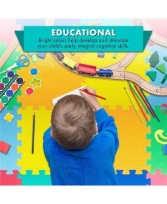 Kids Floor Play Mat 3/8-in, 16 Sq Ft - 16 Tiles