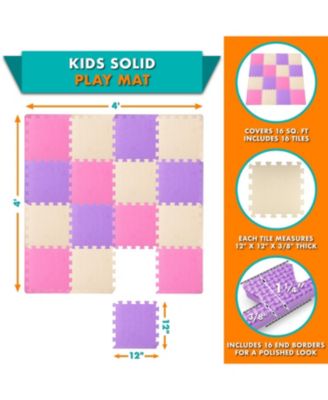 Kids Floor Play Mat 3/8-in, 16 Sq Ft - 16 Tiles