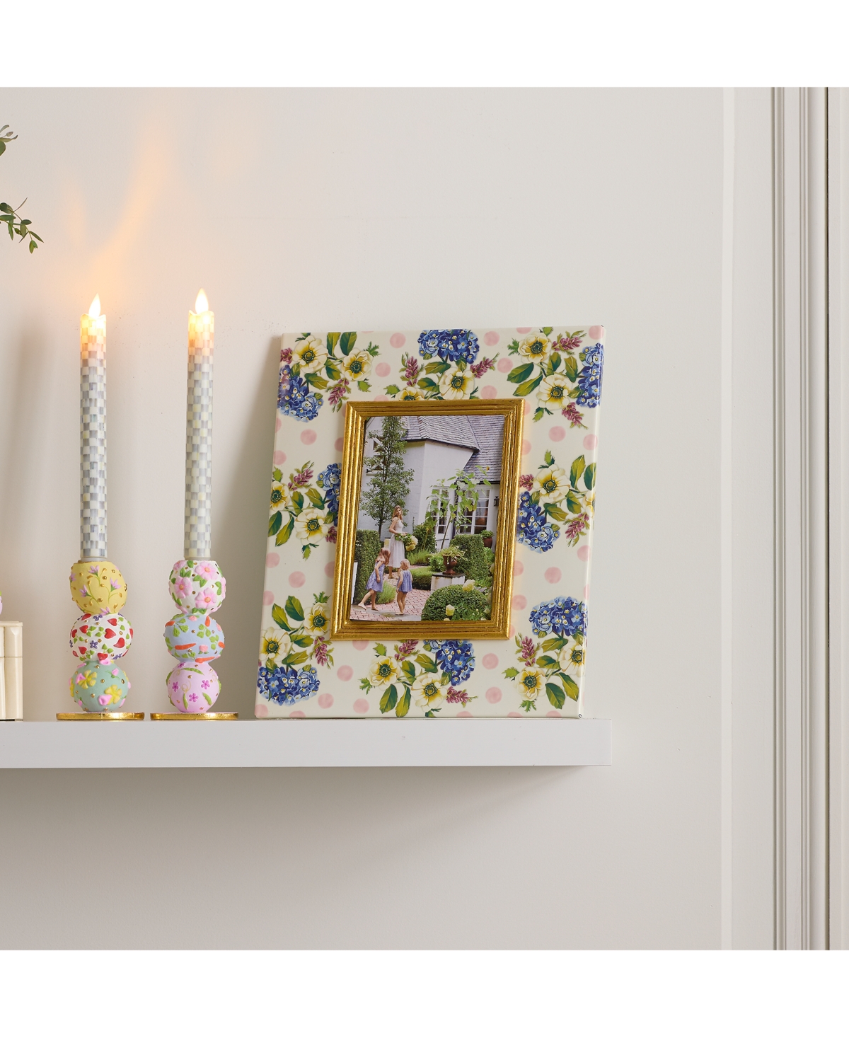 Mackenzie-childs Wildflowers Enamel Frame, 5" X 7" In No Color