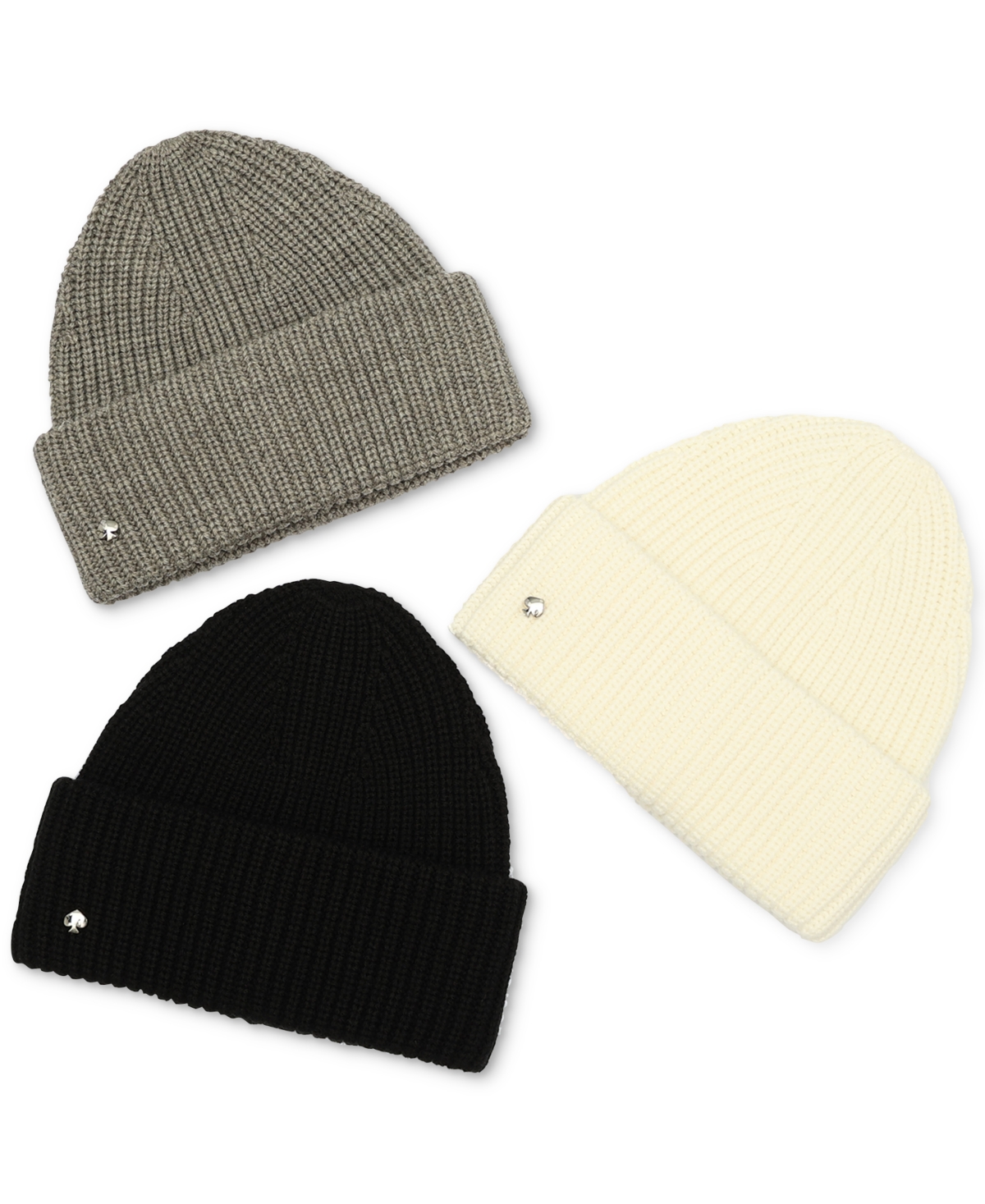 Kate Spade Kate Sapde New York Spade Cuff Beanie In Black