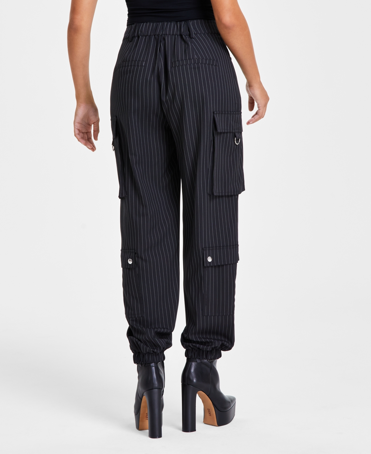 Bar Iii Women'sd High-Rise Cargo Pants, Created for Macy's