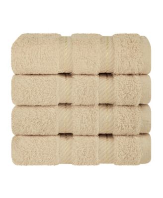 Edison Luxury 100% Turkish Cotton 4-Piece Washcloth Set