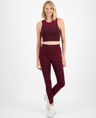 ID Ideology Women's Seamless Leggings, Created by Macy's - Macy's