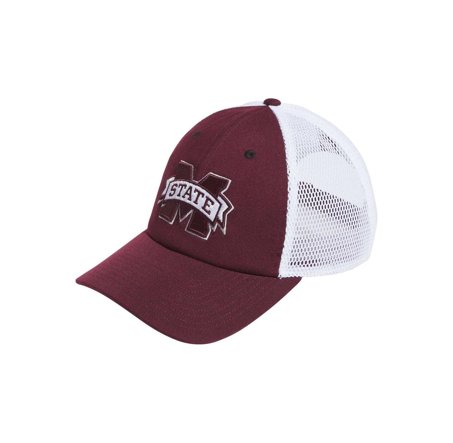 Men's Maroon Mississippi State Bulldogs Mascot Slouch Trucker Adjustable Hat