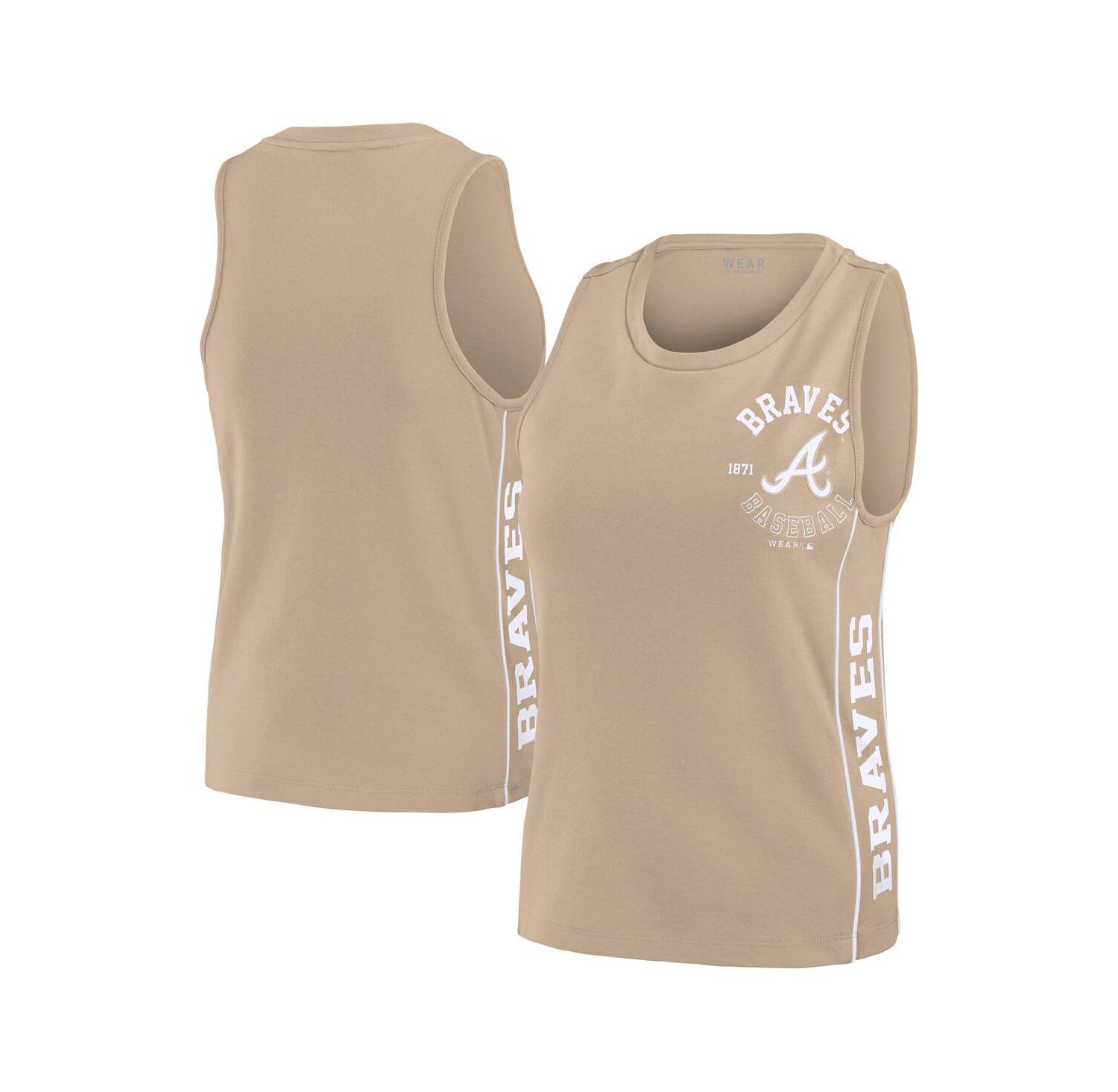 Women's Tan Houston Astros Tonal Tank Top