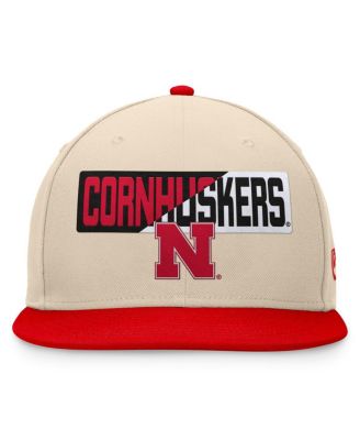 Men's Khaki Nebraska Huskers Goalaso Snapback Hat